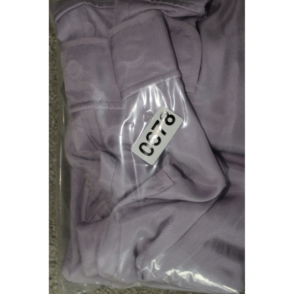Anthropologie Lavender Wide Leg Cargo Pants Lace Up Detail Purple Women's Size 2 - Picture 12 of 12